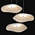 Elegant Lotus Leaf Pendant Light 3D model small image 2