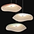 Elegant Lotus Leaf Pendant Light 3D model small image 3