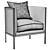 Contemporary CFC Dana Armchair 3D model small image 7