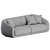 Modern Chic Wendelbo 2 Seater 3D model small image 3