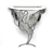 Glass Console with Monstera Design 3D model small image 5