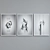 Modern Abstract Picture Frame Set 3D model small image 3