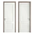 OPPEIN Interior Doors with Stylish Hardware 3D model small image 3