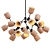 Ceramic Cluster Chandelier by MAISON 3D model small image 1