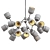 Ceramic Cluster Chandelier by MAISON 3D model small image 3