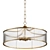 Elegant Athena Brass Chandelier 3D model small image 1