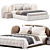 Sleek Vao Bed Design 3D model small image 1
