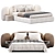 Sleek Vao Bed Design 3D model small image 2
