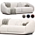 Sleek Montholon Sofa : Designer Elegance 3D model small image 1