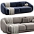 Sleek Montholon Sofa : Designer Elegance 3D model small image 2
