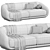 Sleek Montholon Sofa : Designer Elegance 3D model small image 5