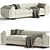 Contemporary Eileen Sofa 3D model small image 3