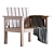 Modern Concept Wrong Woods Armchair 3D model small image 1