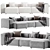 Bolia Cosima Chaise Lounge Sofa 3D model small image 4