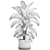 Tropical Plant Collection in Concrete Pot 3D model small image 7