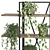 Elegant Metal Wood Indoor Plant Stand 3D model small image 2
