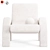 Modern Arco Lounge Chair White 3D model small image 6