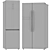 Korting Side-by-Side Refrigerators 3D model small image 5