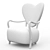 Heart-shaped Uni Armchair by Merve Kahraman 3D model small image 4