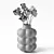 Elegant Ceramic Vase Bouquet 3D model small image 5