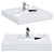 Modern Madera Ameli Sink 60x60 3D model small image 1