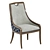 Elegant Massoud Charmaine Dining Chair 3D model small image 1