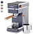 Retro Home Espresso Machine Green 3D model small image 1