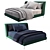 Modern Ikea Bed TUFJORD Design 3D model small image 3