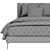 Modern Ikea Bed TUFJORD Design 3D model small image 5