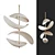Contemporary Selene Pendant Chandelier 3D model small image 2