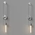 Elegant Steel Wall Sconce 3D model small image 2