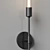 Elegant Steel Wall Sconce 3D model small image 4