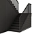 Compact Staircase 10 Collection 3D model small image 6