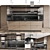 Modern Linear Shape Kitchen Island 3D model small image 1