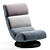 Adjustable Foam Swivel Floor Chair 3D model small image 7