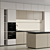 Modern Kitchen Island Cabinet Set 3D model small image 3