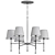 California Six-Arm Chandelier 3D model small image 3