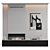 Modern Fireplace with Decor Elements 3D model small image 1