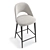 Modern High Bar Chair Tyler 3D model small image 3