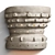 Crown Design Ceramic Sconces 3D model small image 2