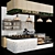 Cafe Display Counter with Shelves 3D model small image 2