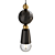 Designer Brass Clip Pendant Light 3D model small image 3