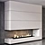 Title: No5 Contemporary Fireplace 3D model small image 2