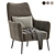 Modern Ripley Armchair: 3 Colors 3D model small image 2