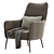 Modern Ripley Armchair: 3 Colors 3D model small image 4