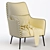 Modern Ripley Armchair: 3 Colors 3D model small image 6