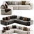 Modern Modular Corner Sofa Set 3D model small image 6