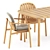 EMu Teak Outdoor Furniture Collection 3D model small image 3