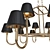Contemporary Sparrows Chandelier 3D model small image 3
