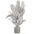 Natural Woven Basket Plant Set 3D model small image 1